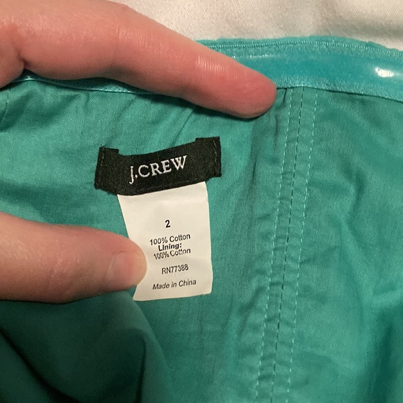 100% cotton J crew dress size 2 color is a mint or teal - Picture 4 of 4